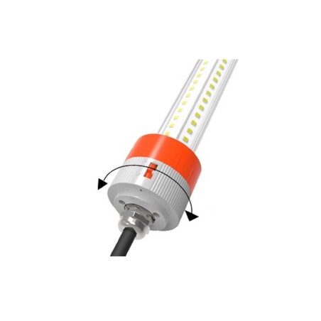 TUBE LED ÉTANCHE IP67, 1,80M RÉGULABLE, 3000K